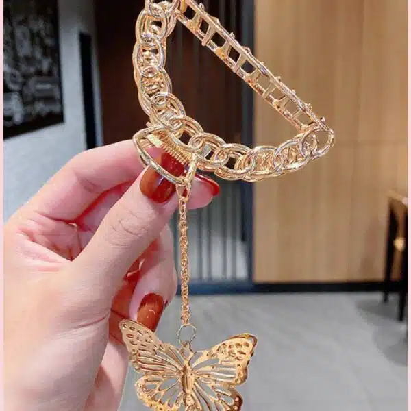 Butterfly Metal Hair Clip - 1